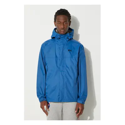 Nepromokavá bunda Helly Hansen loke pánská, tmavomodrá barva, 62252-402