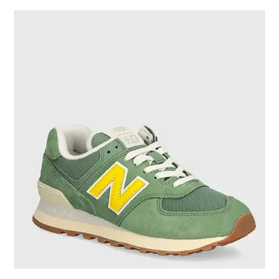 Sneakers boty New Balance 574 zelená barva, WL574GS2