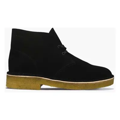 Semišové kotníkové boty Clarks Originals Desert Boot červená barva, 26155855