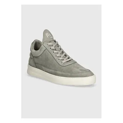 Semišové sneakers boty Filling Pieces Low Top Ripple Nubuck šedá barva, 10122841878