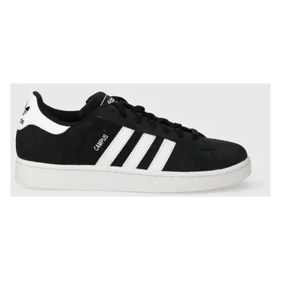 Semišové sneakers boty adidas Originals Campus 2 černá barva, ID9844