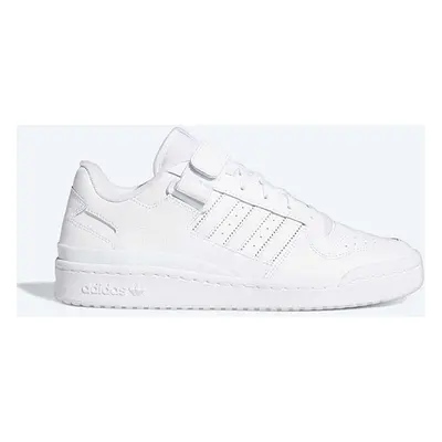 Kožené sneakers boty adidas Originals Forum Low bílá barva, FY7755-white