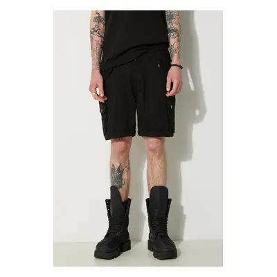 Kraťasy Alpha Industries Combat pánské, černá barva, 116210.03-black