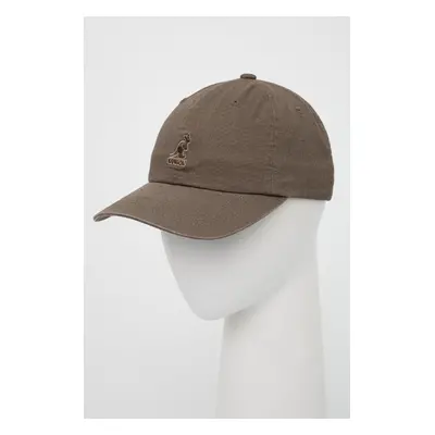 Bavlněná čepice Kangol zelená barva, s aplikací, K5165HT.SM094-SM094