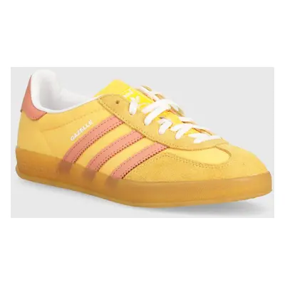 Sneakers boty adidas Originals Gazelle Indoor W žlutá barva, IE2959