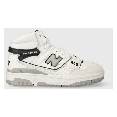 Sneakers boty New Balance BB650RWH bílá barva