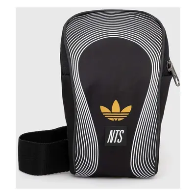 Ledvinka adidas Originals adidas x NTS Radio Small Item Bag černá barva, JJ0293