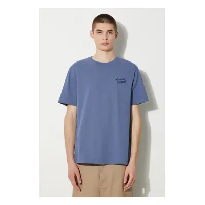 Bavlněné tričko Maison Kitsuné Handwriting Comfort Tee Shirt s aplikací, MM00126KJ0118