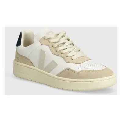 Kožené sneakers boty Veja V-90 béžová barva, VD2003461