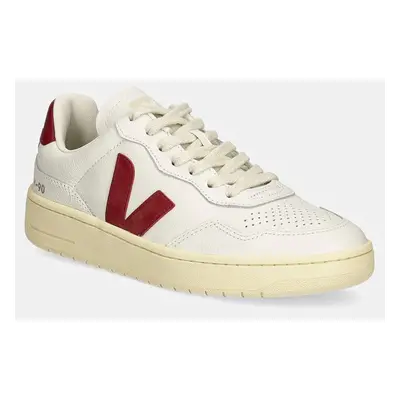 Kožené sneakers boty Veja V-90 bílá barva, VD2003657A