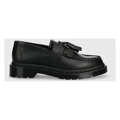 Kožené mokasíny Dr. Martens Adrian Mono dámské, černá barva, na plochém podpatku, DM30637001