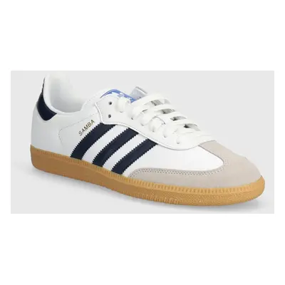 Kožené sneakers boty adidas Originals Samba OG bílá barva, IF3814