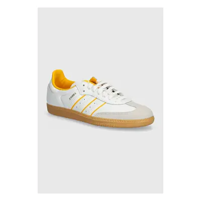 Sneakers boty adidas Originals Samba OG bílá barva, ID1479