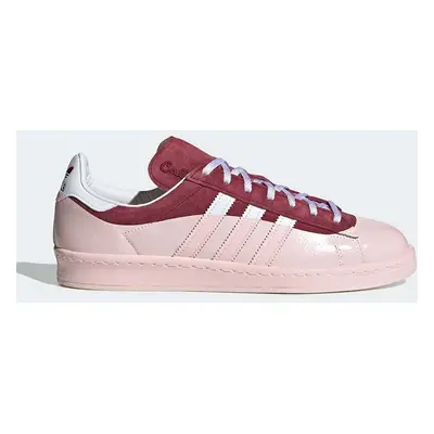 Kožené sneakers boty adidas Originals Campus 80s Cali Dewitt vínová barva, IG3138