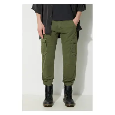 Kalhoty Alpha Industries Army Pant pánské, zelená barva, ve střihu cargo