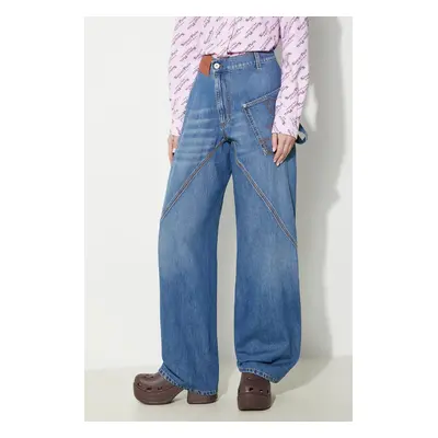 Džíny JW Anderson Twisted Workwear Jeans dámské, high waist, DT0057.PG1164.804