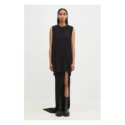 Bavlněný top Rick Owens Luxor černá barva, DS02D2111.RNP