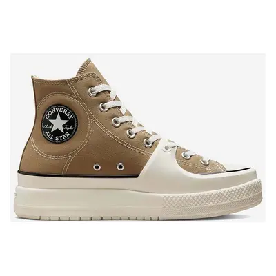 Kecky Converse A03876C pánské, hnědá barva, A03876C-BROWN