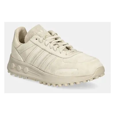 Semišové sneakers boty adidas Originals La Trainer Lux béžová barva, IH0295