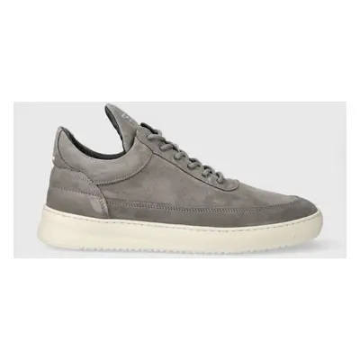 Semišové sneakers boty Filling Pieces Low Top Suede šedá barva, 10122791002