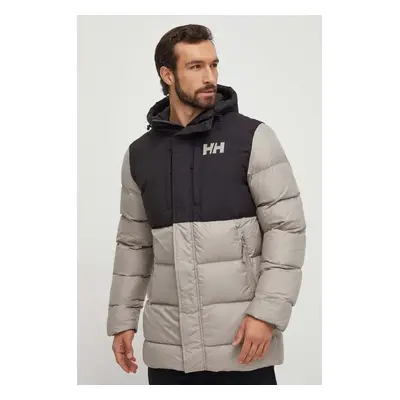 Sportovní bunda Helly Hansen ACTIVE PUFFY LONG JACKET béžová barva, 53522