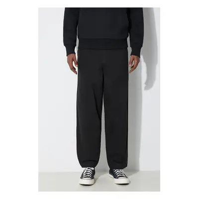 Bavlněné kalhoty Fred Perry Straight Leg Twill černá barva, ve střihu chinos, T6530.102