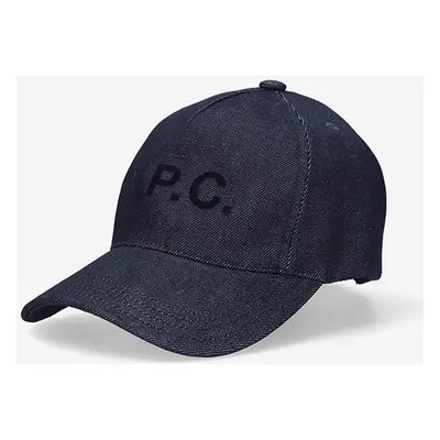 Kšiltovka A.P.C. Casquette Eden tmavomodrá barva, s aplikací, COCSX.M24090-INDIGO