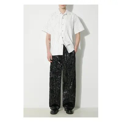 Kalhoty Han Kjøbenhavn Elasticated Track Pants pánské, černá barva, jednoduché, M-133836