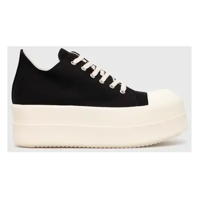 Tenisky Rick Owens Woven Shoes Double Bumper Low Sneaks pánské, černá barva, DU01D1832.NDK.911