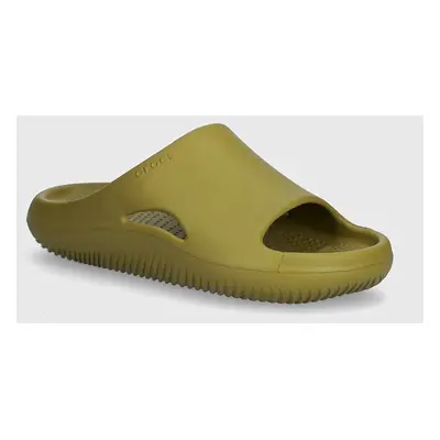 Pantofle Crocs Mellow Recovery Slide zelená barva, 208392