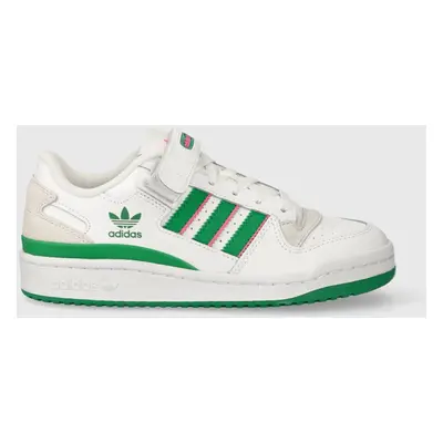 Kožené sneakers boty adidas Originals Forum Low bílá barva, IE7422