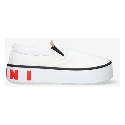 Sneakers boty Marni bílá barva, SNZU009603.P3571-white