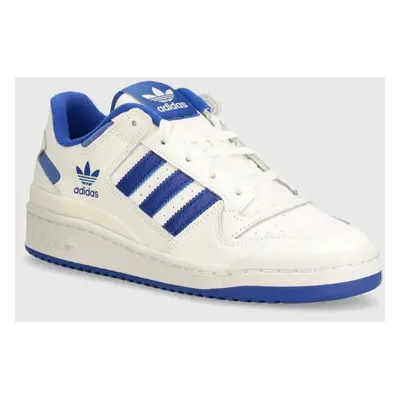 Kožené sneakers boty adidas Originals Forum Low CL bílá barva, IH7829