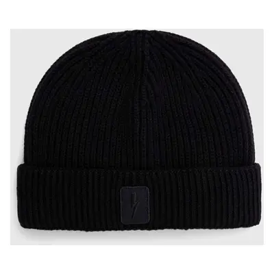 Čepice z vlněné směsi Neil Barett FISHERMAN BEANIE černá barva, PBCP335.V9505.9600