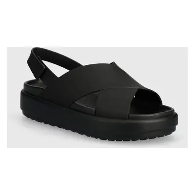 Sandály Crocs Brooklyn Luxe Strap černá barva, 209407.060