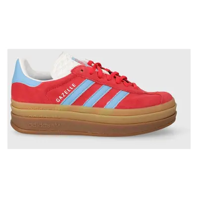 Sneakers boty adidas Originals Gazelle Bold červená barva, IE0421