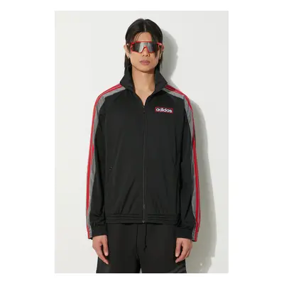 Mikina adidas Originals pánská, černá barva, vzorovaná, IR7990