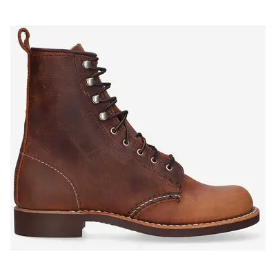 Kožené boty Red Wing pánské, hnědá barva, 3362-brown