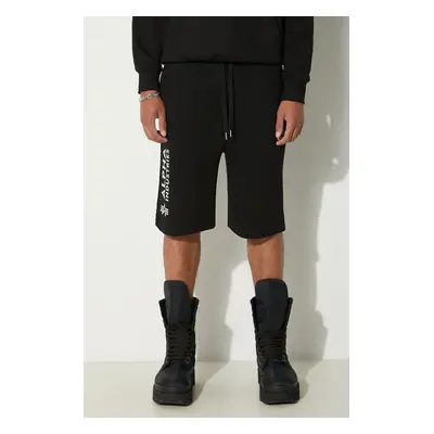 Kraťasy Alpha Industries Basic pánské, černá barva, 116364FP.530-black