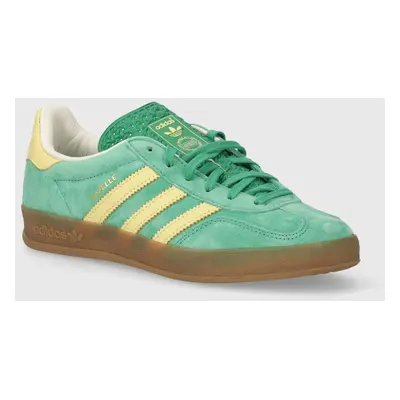 Sneakers boty adidas Originals Gazelle Indoor zelená barva, IH7500