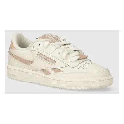 Kožené sneakers boty Reebok Classic Club C bílá barva, 100074921