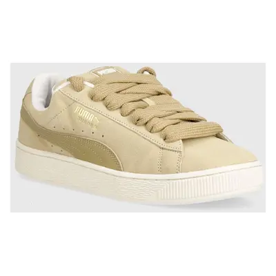 Kožené sneakers boty Puma Suede XL béžová barva, 395205