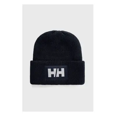 Čepice Helly Hansen HH BOX BEANIE tmavomodrá barva, z husté pleteniny, 53648