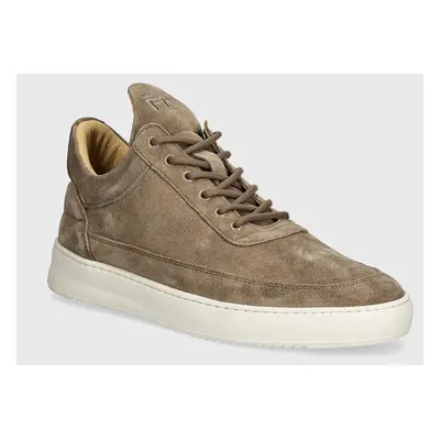 Semišové sneakers boty Filling Pieces Low Top Suede béžová barva, 10122793055