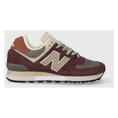 Sneakers boty New Balance OU576PTY Made in UK vínová barva