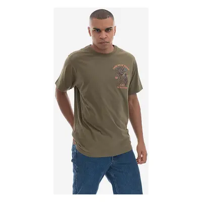 Bavlněné tričko Maharishi U.A.P. Embroidered T-shirt Organic Cotton Jerse 4093 OLIVE zelená barv