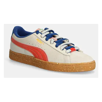 Sneakers boty Puma Suede Podium béžová barva, 398399