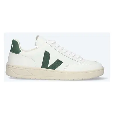 Kožené sneakers boty Veja V-12 Leather XD022336 bílá barva