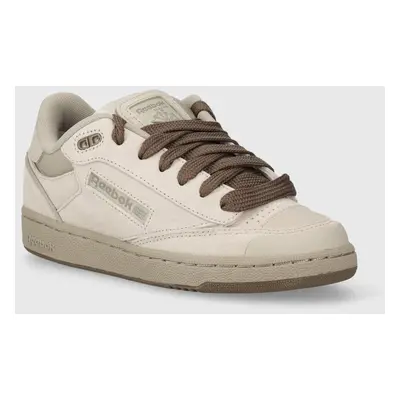 Semišové sneakers boty Reebok Classic Club C Bulc béžová barva, 100074471