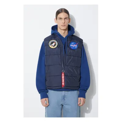 Vesta Alpha Industries Puffer Vest NASA tmavomodrá barva, 118124